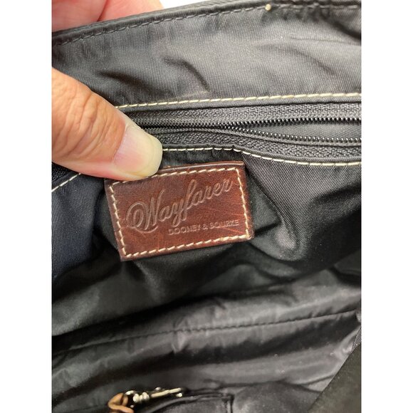 Dooney Bourke womans Black Brown Canvas Leather Handbag SKU 8761 - Picture 16 of 16